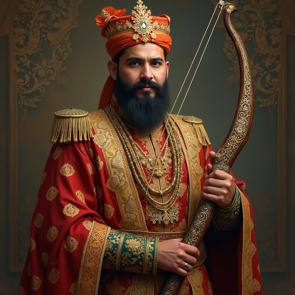 Sultan Abdul Karim's Regal Composite Bow in Medieval Islamic...