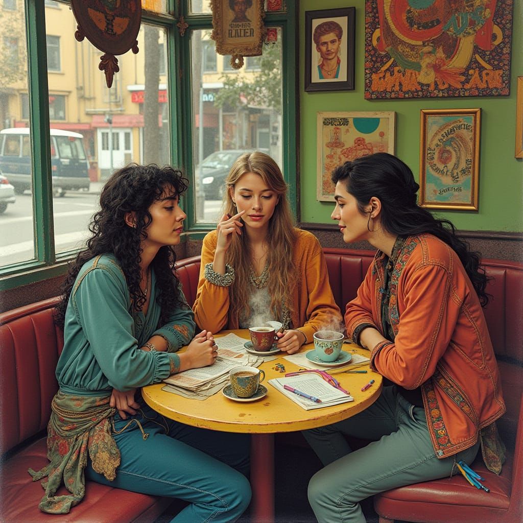 Free-Spirited Bohemians Gather in a 1960s-Style San Francisc...