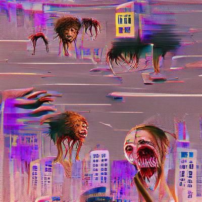 Horror Scene: Zombie Apocalypse in the City