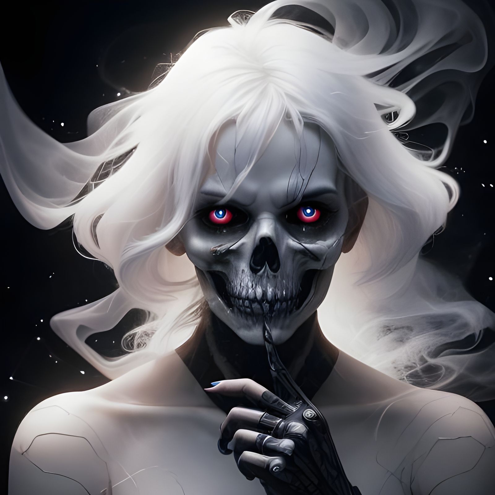 Glitch Art: Death Devouring Light in Pixelated Fragments