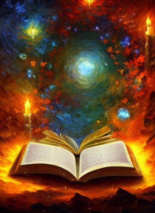 Glowing Magical Spellbook in Hyperrealistic Digital Render