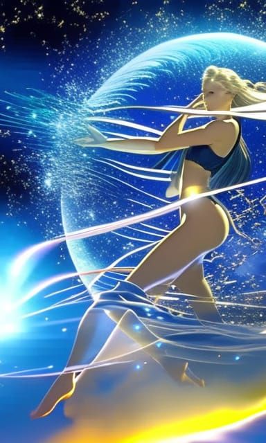 Ocean Glass Waves Under Starry Galactic Sky