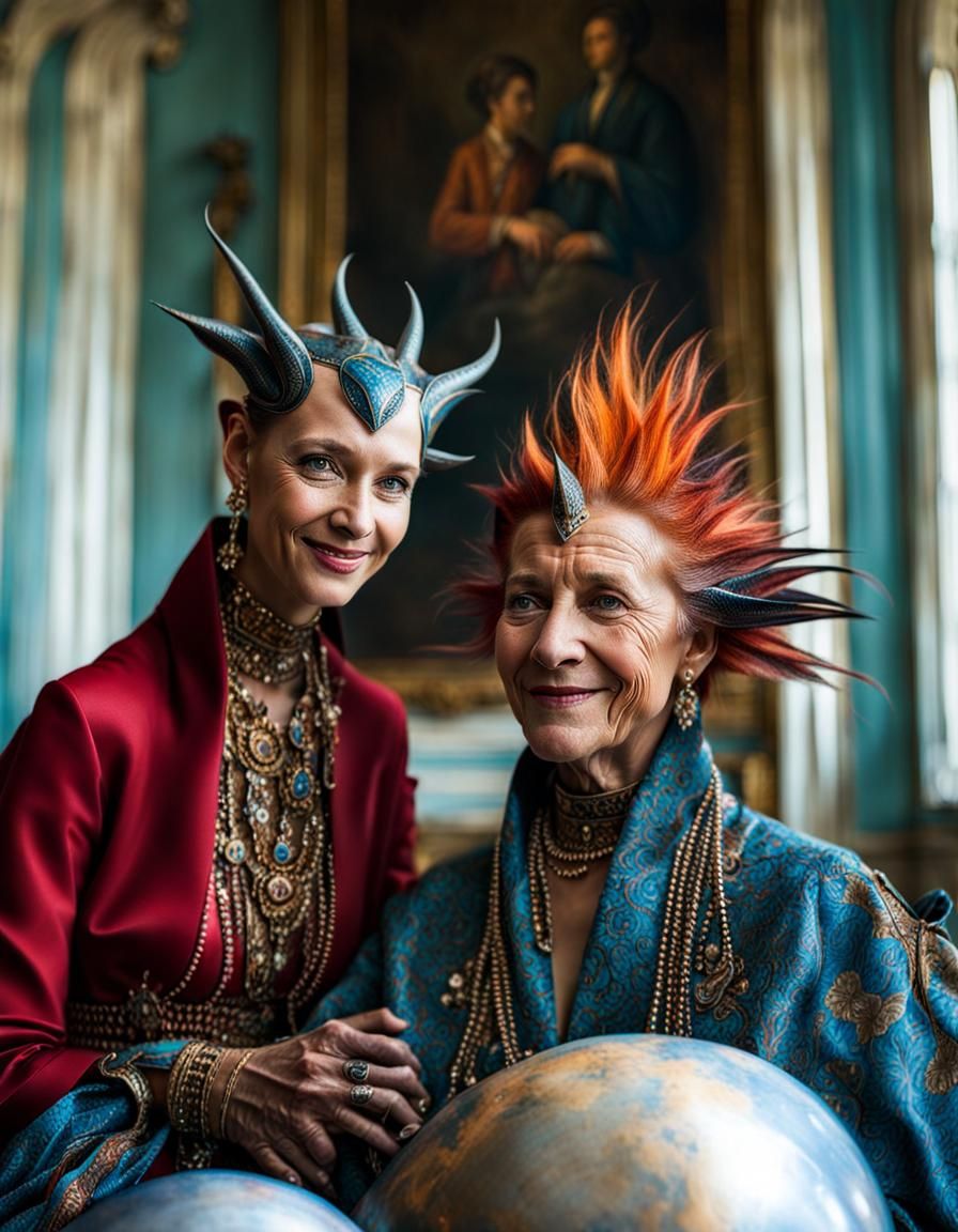 Celestial Beings Dine in a Gritty Elegance