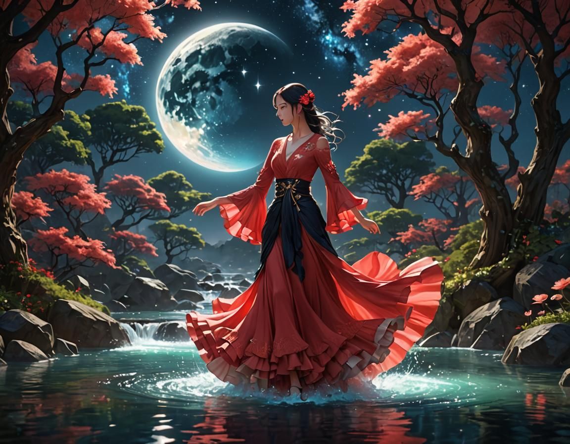 Enchanted Forest Portal to Another Dimension in 3D Anime Art