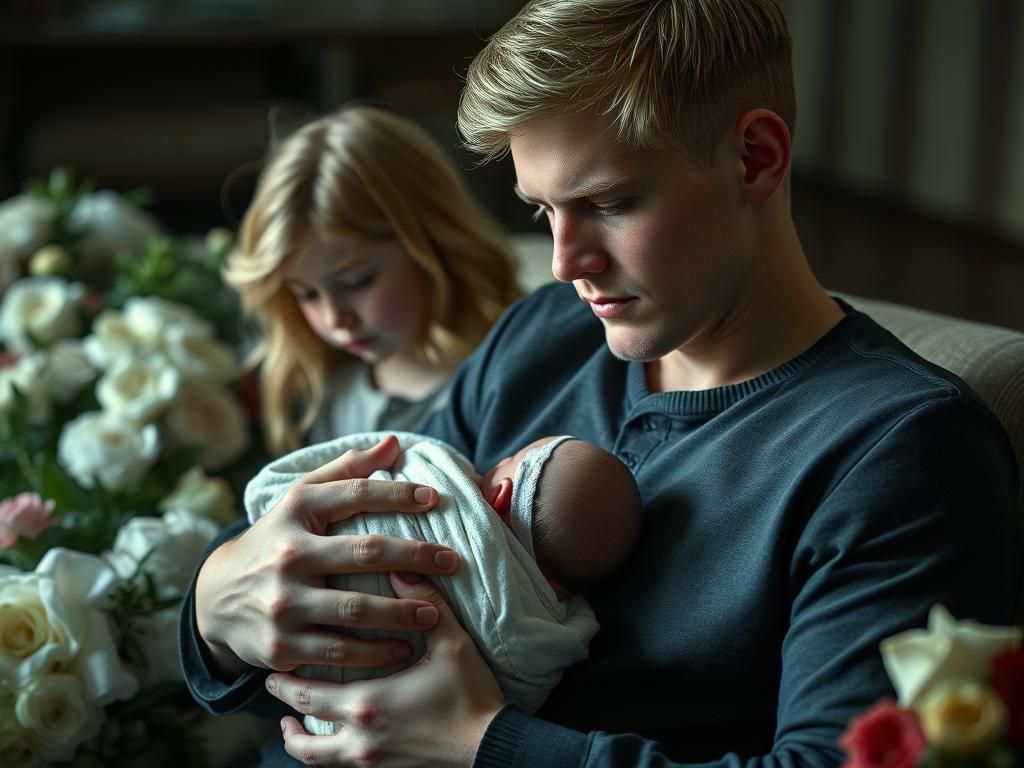 Touching Family Scene at Wife's Funeral