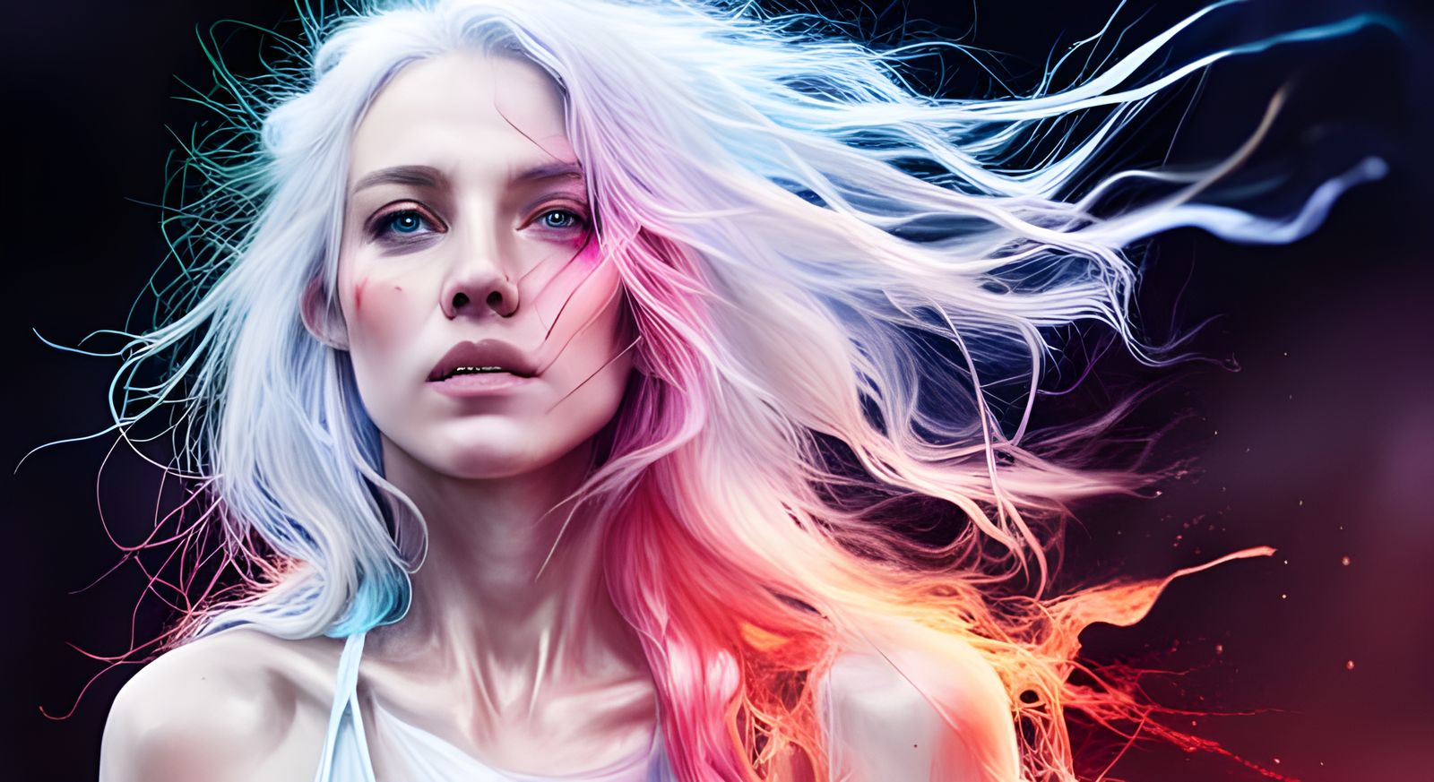 Magical Cosmic Firescape in Hyper-Realistic Digital Art