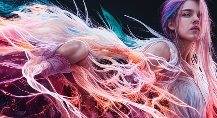 Magical Cosmic Firescape in Hyper-Realistic Digital Art