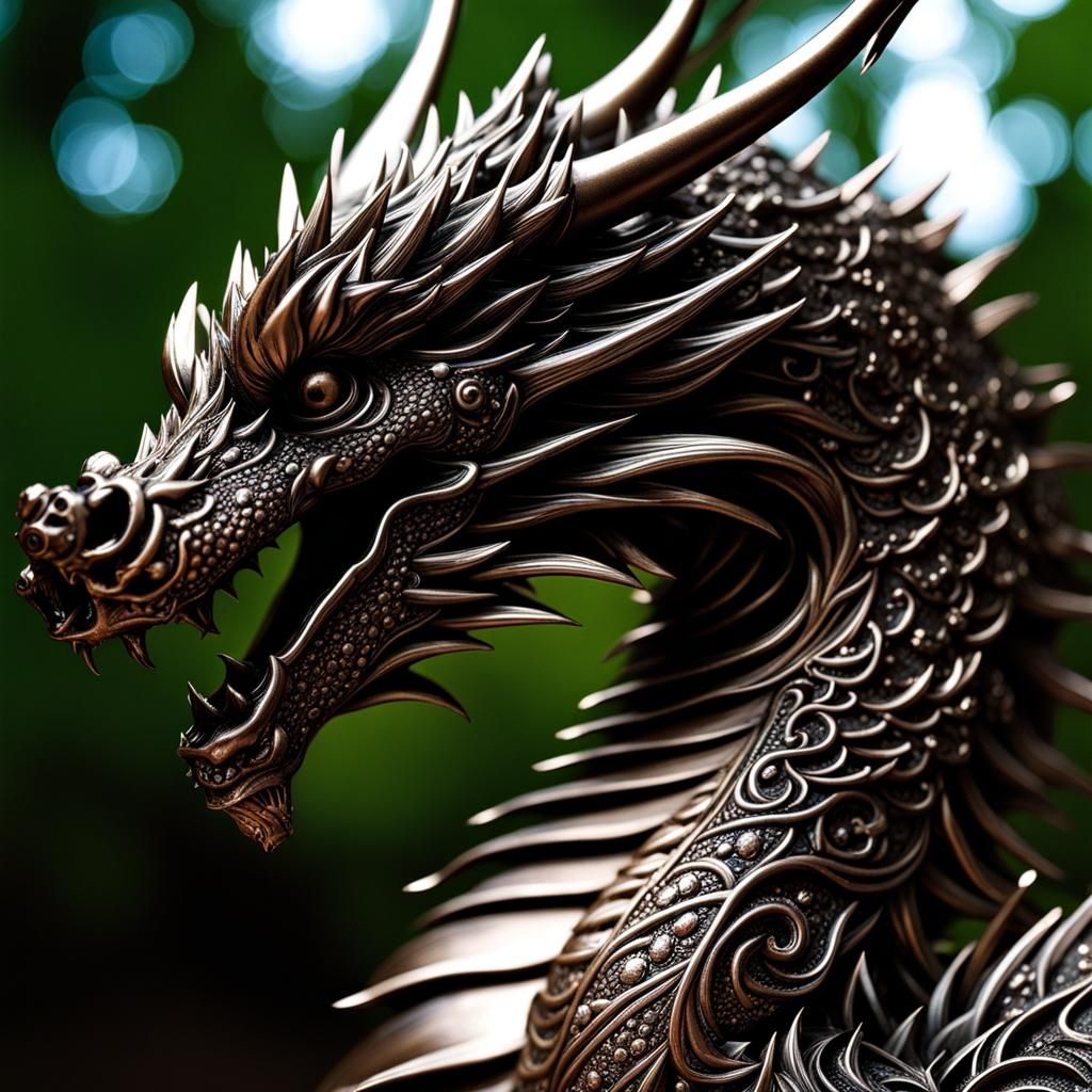 metallic bronze dragon