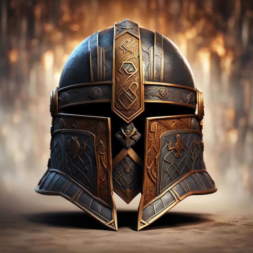A master piece of dwarven helmet