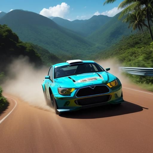 Rally car rally Seychelles