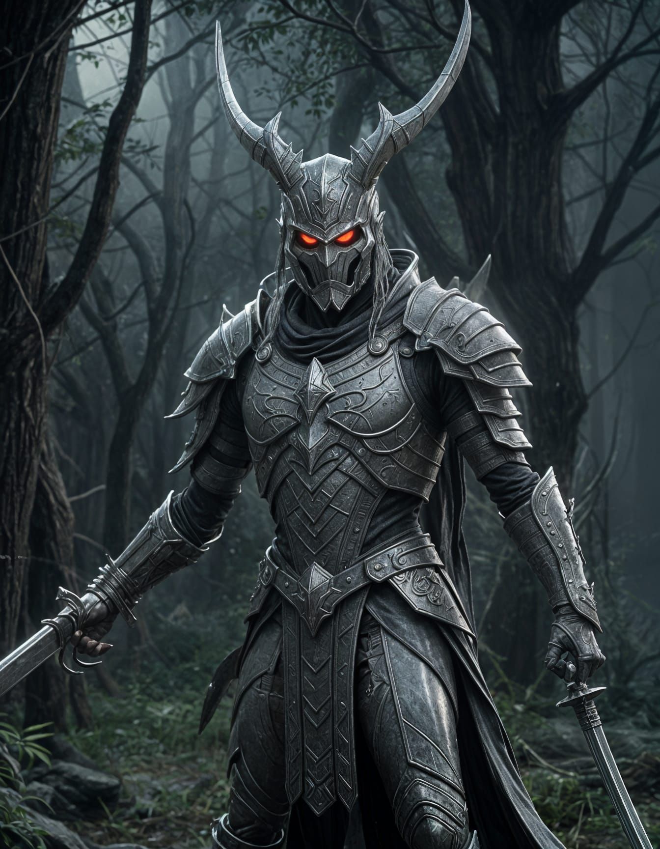 Vengeful Warrior Spirit in Spectral Armor