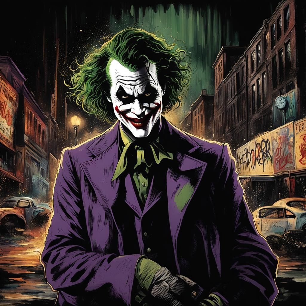 The Joker: Sinister Clown in Expressionist Art