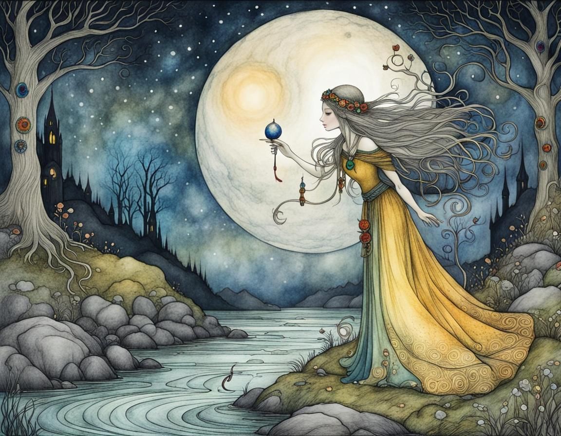 Colorful Fairytale Nightmare in Celtic Art Style