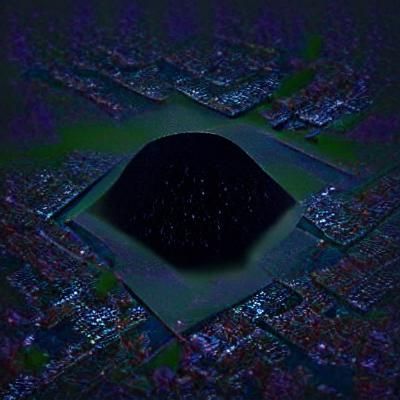 Abstract Pitch Black Void Image