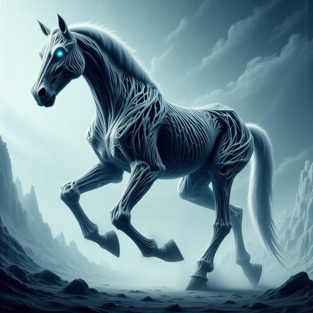 Towering Horse Digital Rendering