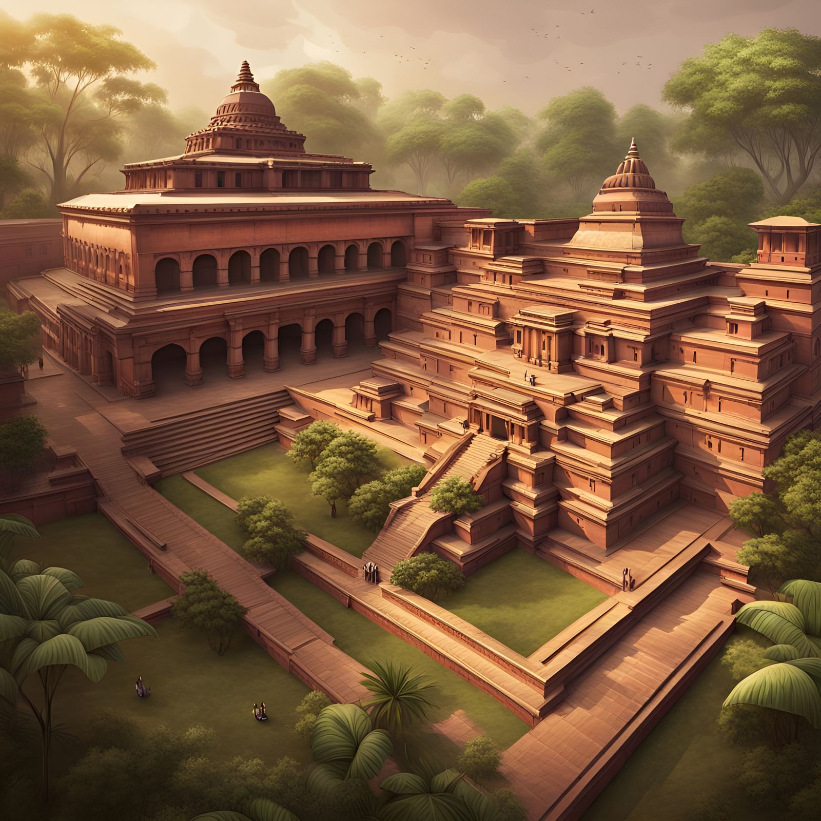 Nalanda University Dharmaganja Library in Ancient India