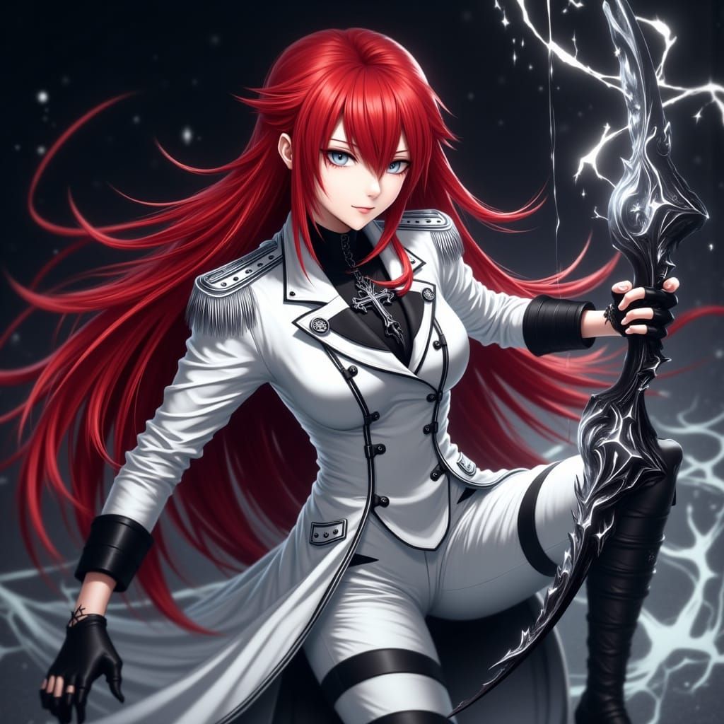 Fiery Sternritter Warrior in Anime Style