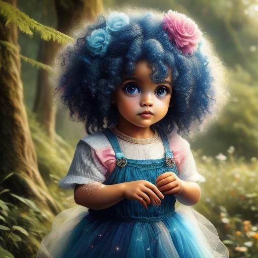 Playful Toddler Portrait in Ethereal Style