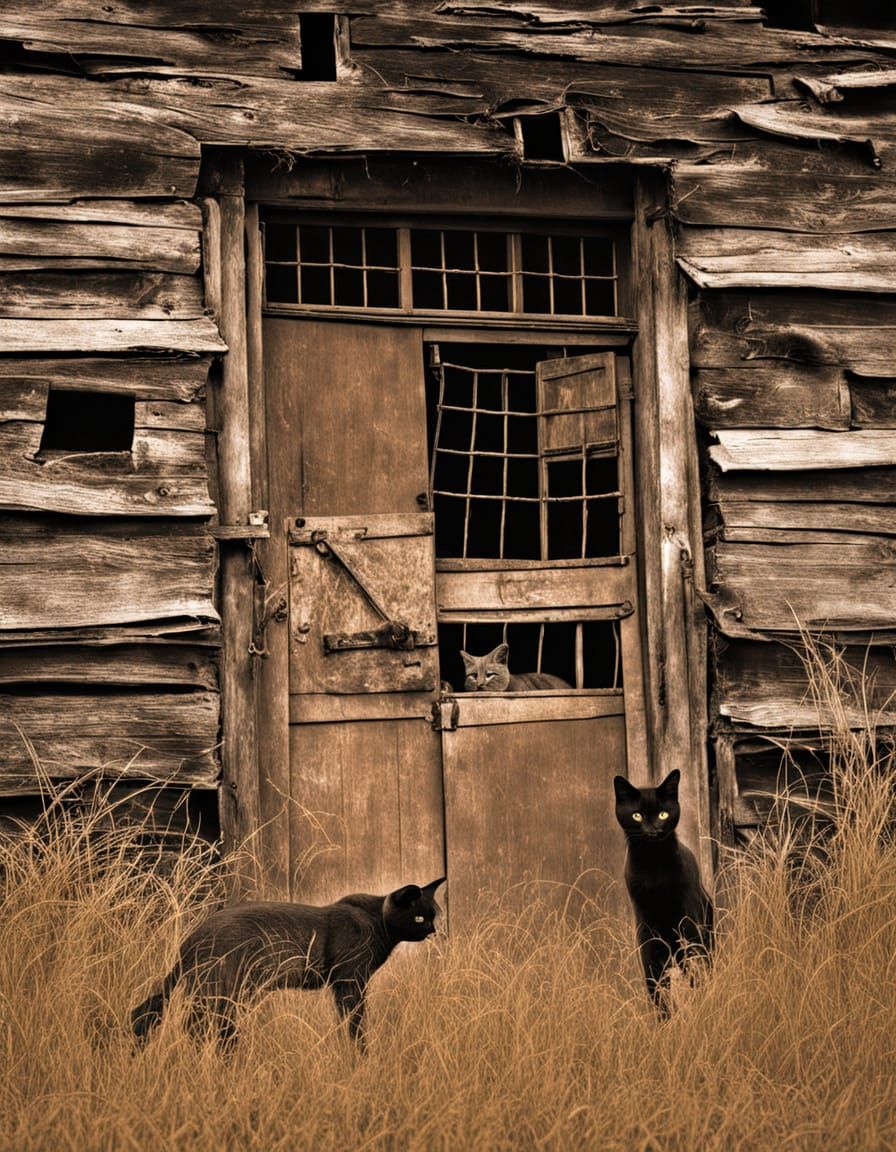 Abandoned American Farm Under Dystopian Twilight