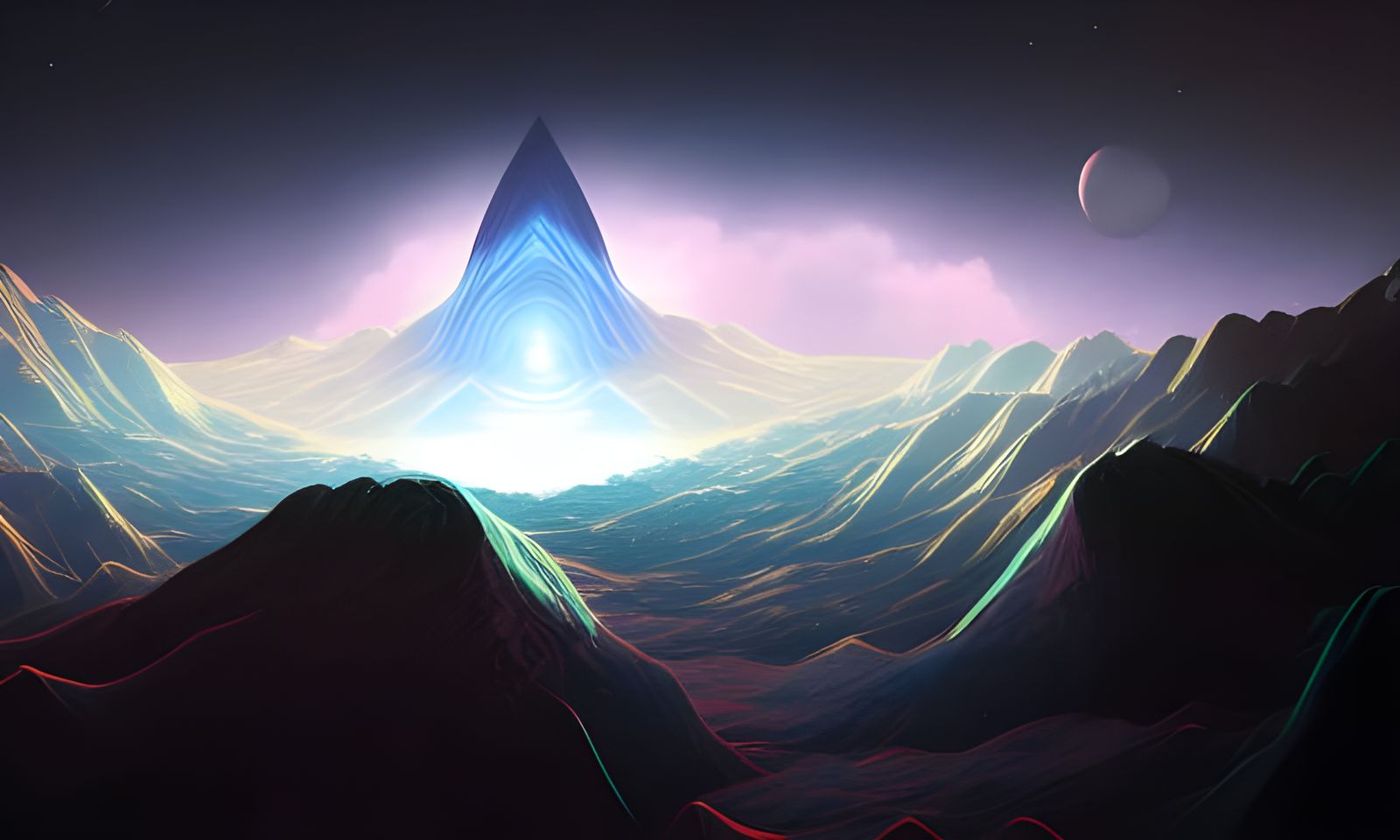 Detailed Cosmic Landscape in Unreal Engine