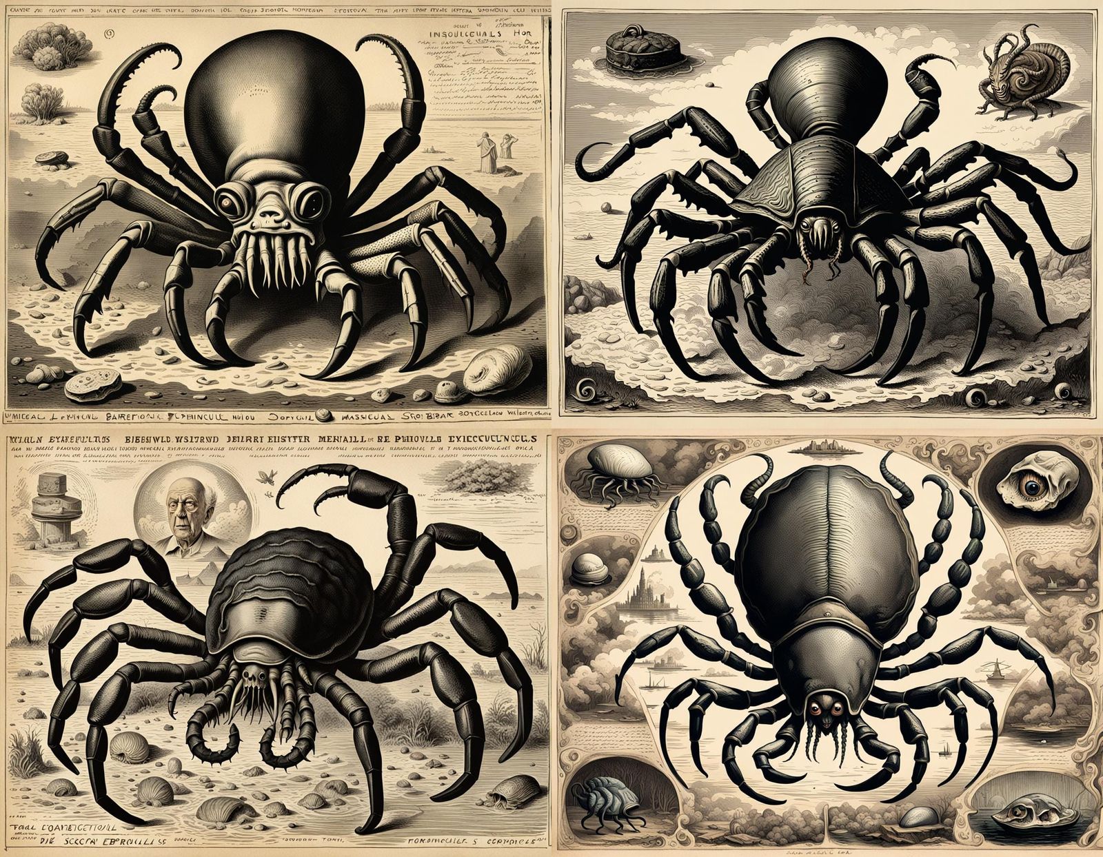 Bizarre Bivalve Hybrid: Whimsical Horror in 8K