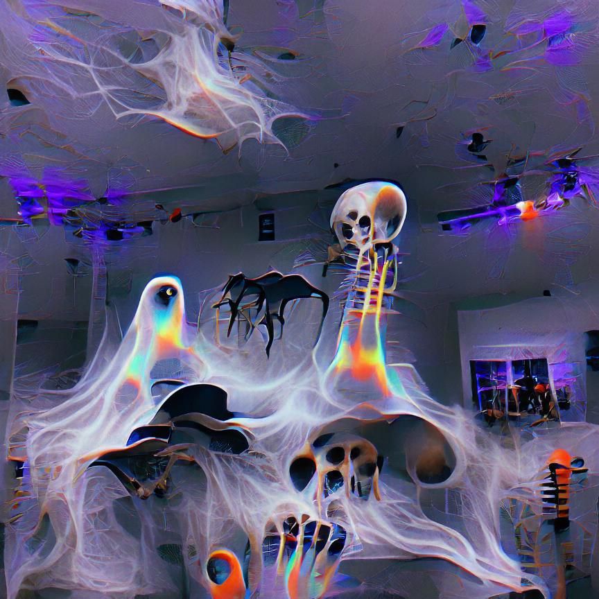 AI Generated Spooky but Cool Scene