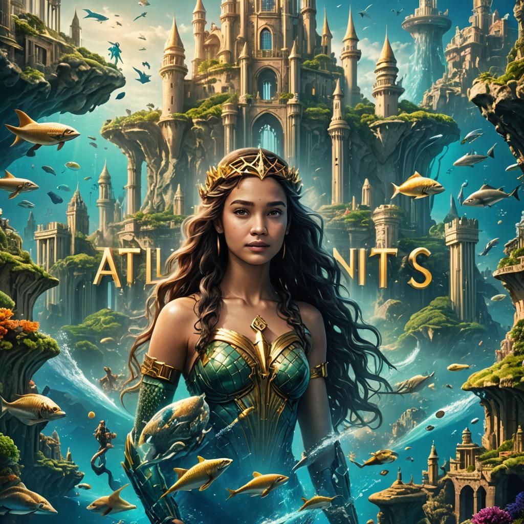 Atlantis Movie Poster: Underwater City of the Future