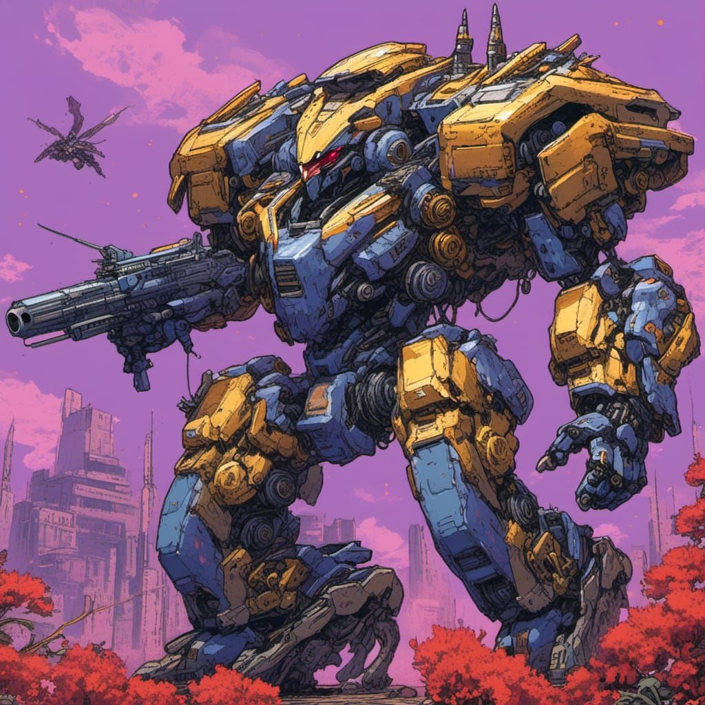 Kaiju Venus Flytrap vs Golden Combat Mecha