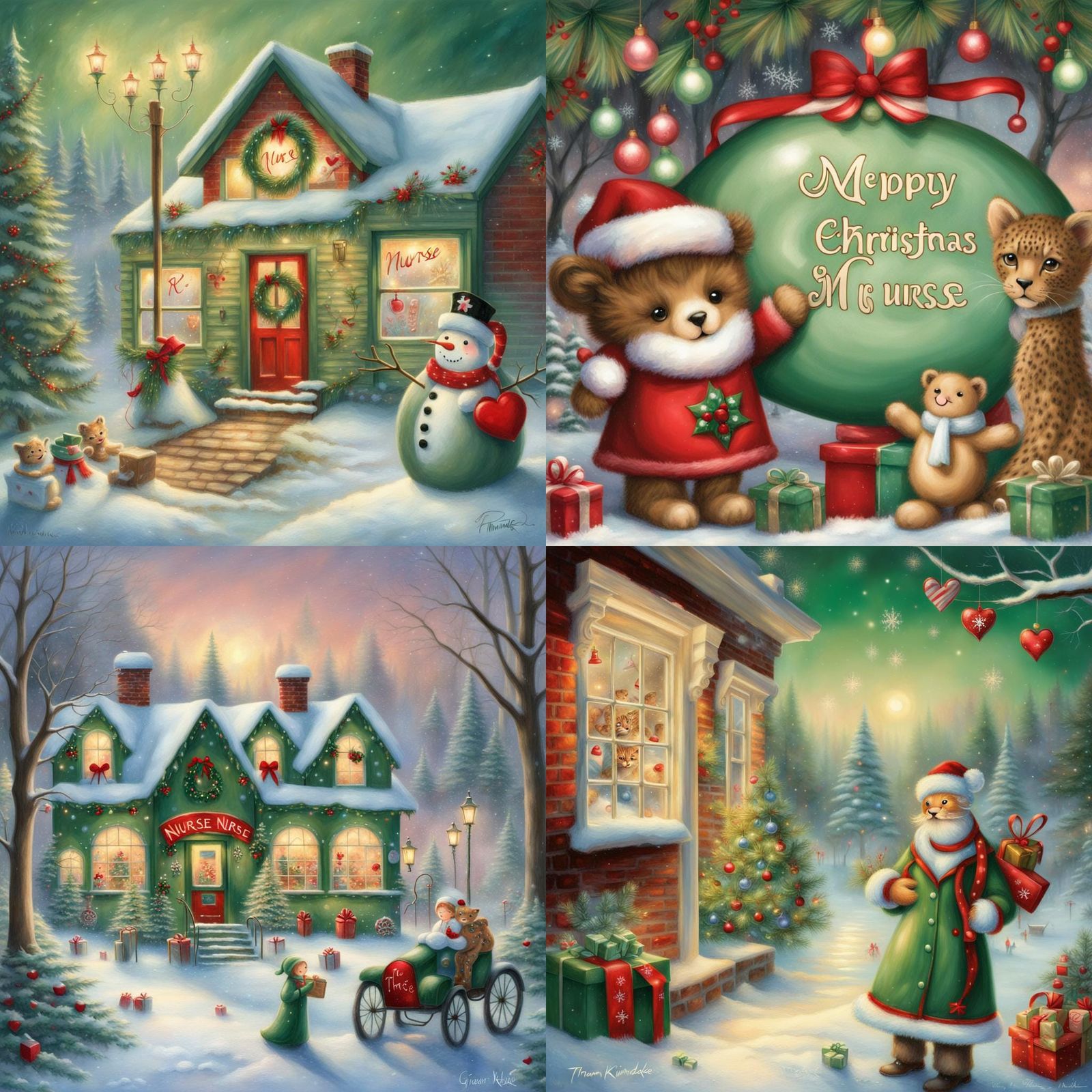 Whimsical Christmas Gift with Holiday Decorations