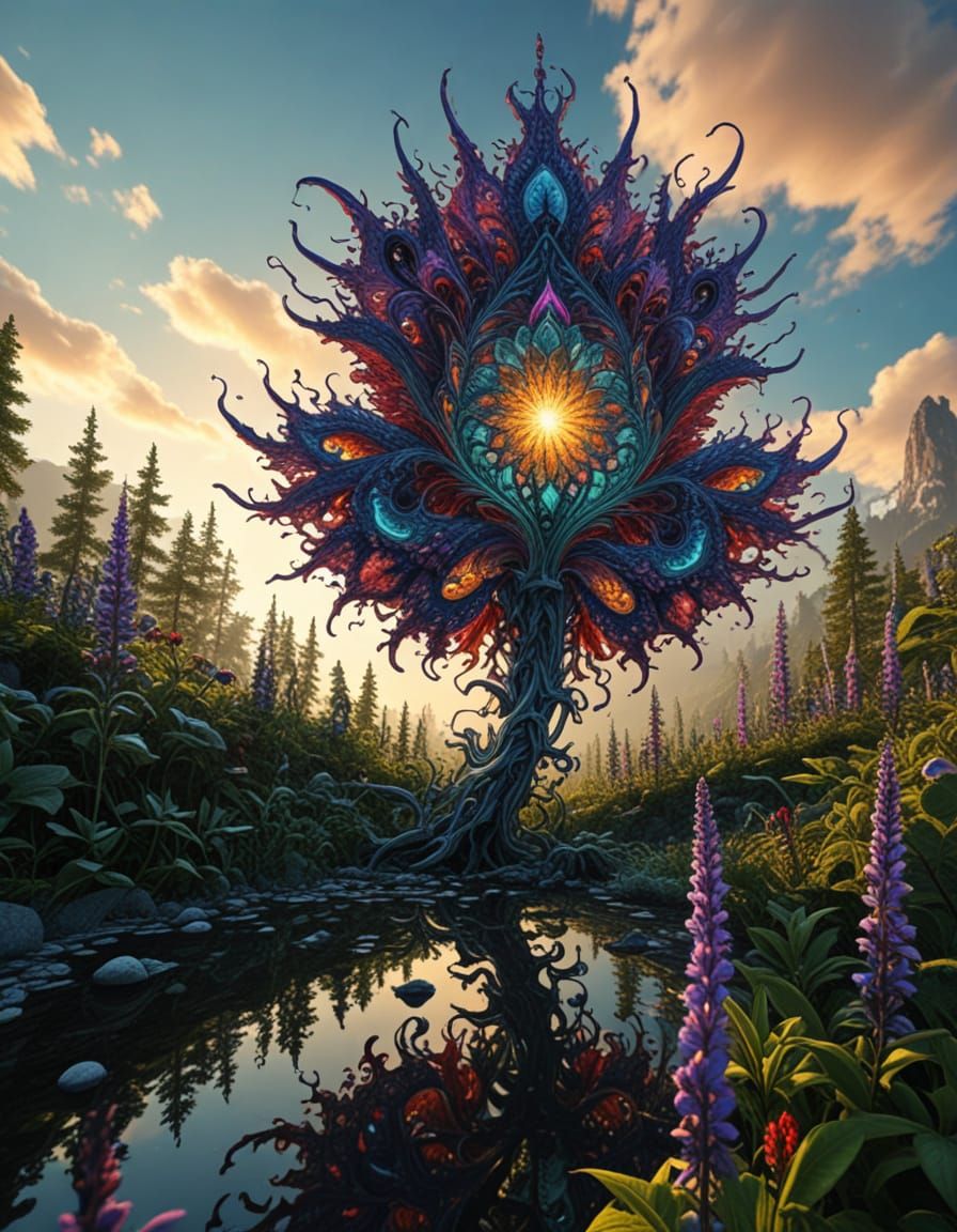 Psytrance Salvia Divinorum Fractal Masterpiece
