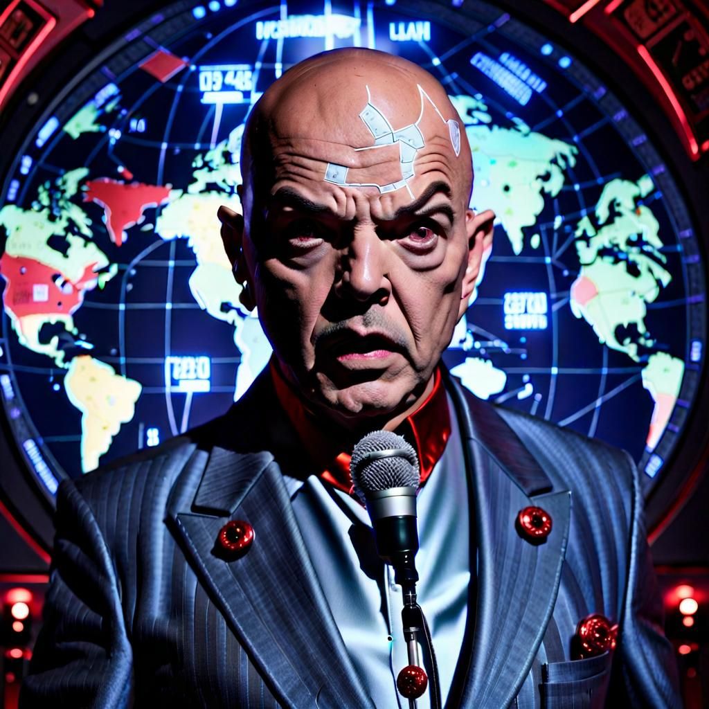 Cinematic Villain Demands World Domination