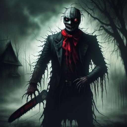 Menacing Freddy Krueger Figure with Chainsaw