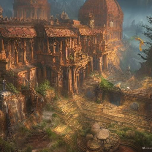 Fantastical Matte Painting in Deep Color