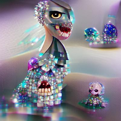 Swarovski Crystal Nightmare: A Distorted Vision
