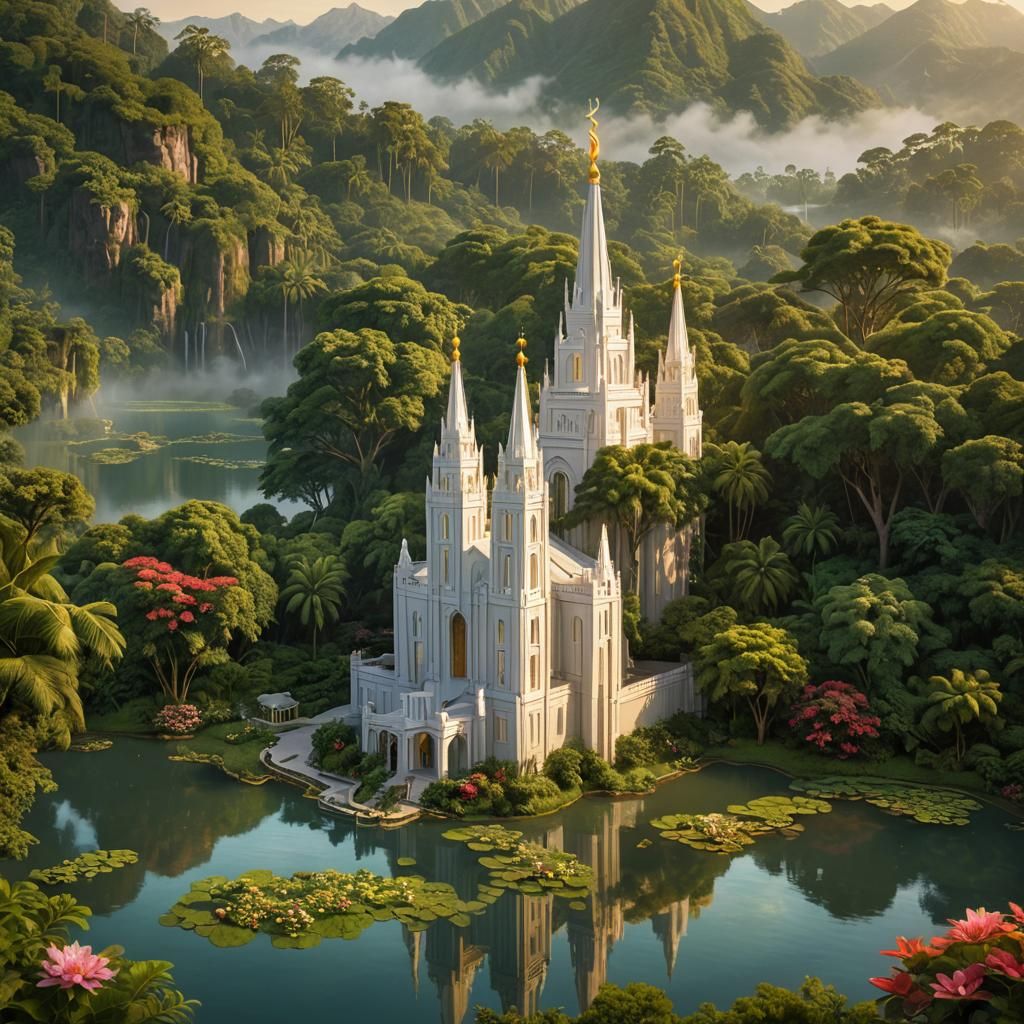 Jungle Temple Sunset: A Matte Painting in Unreal Engine