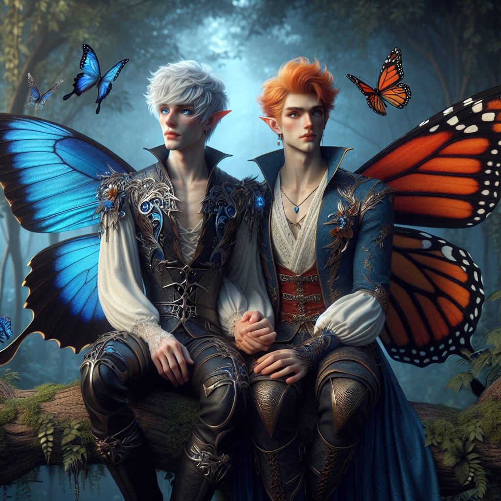 Fairies with Butterfly Wings: Fantasy Concept Art