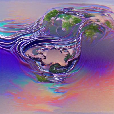Abstract Liquid Earth Tone Design