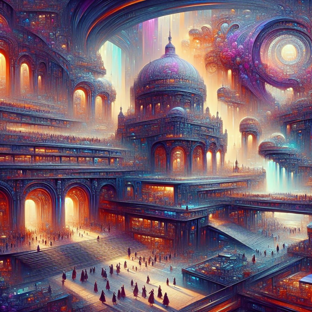 Ethereal Learning Oasis in Ultra-High Resolution
