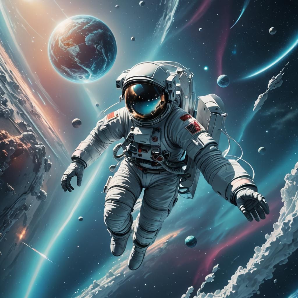 Cosmonaut in Earth Orbit: Soviet Futuristic Art