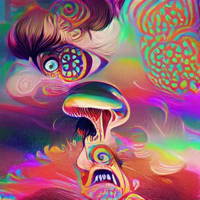 Psychedelic Paranoia: A Visually Disturbing Image