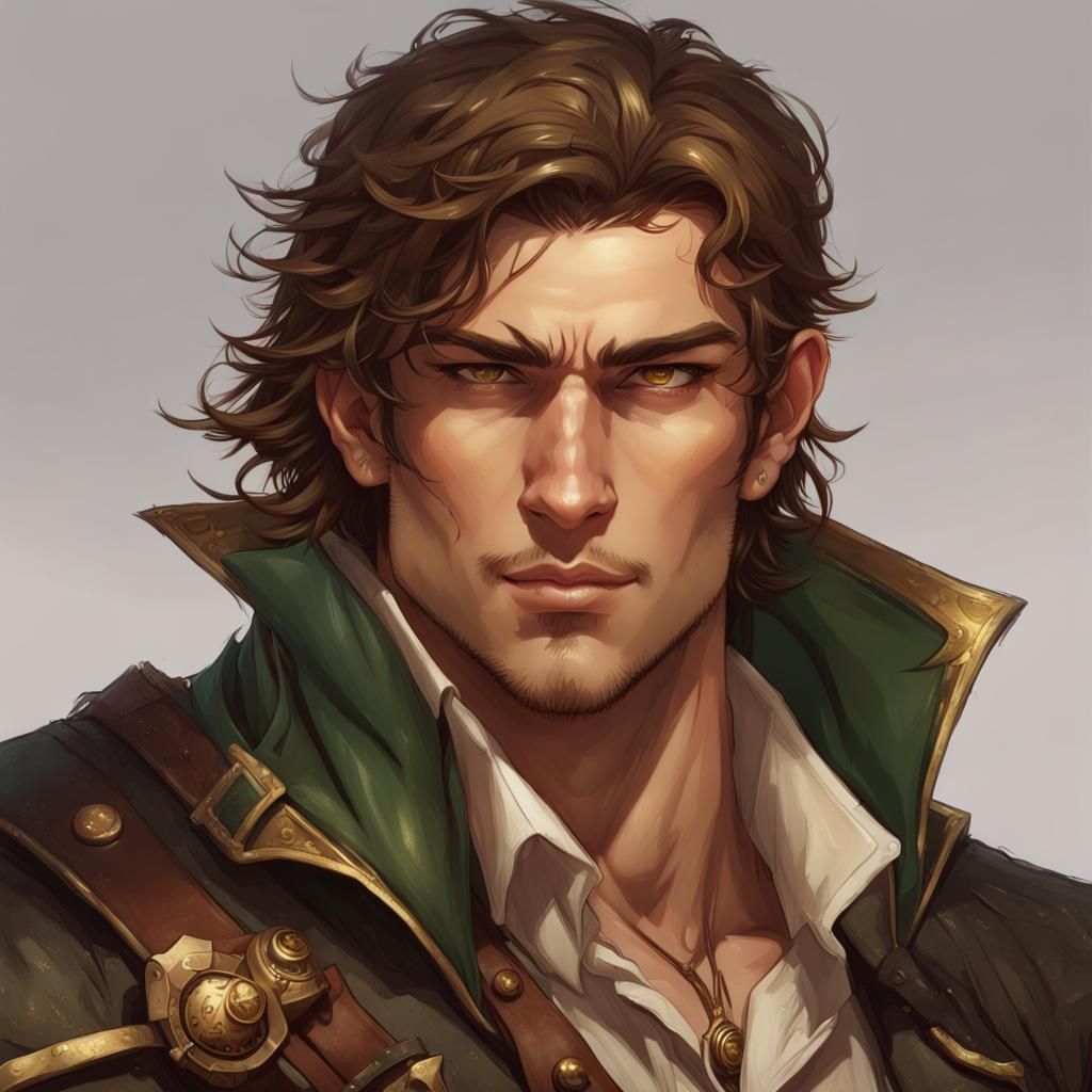 Steampunk Eladrin Pirate Concept Art