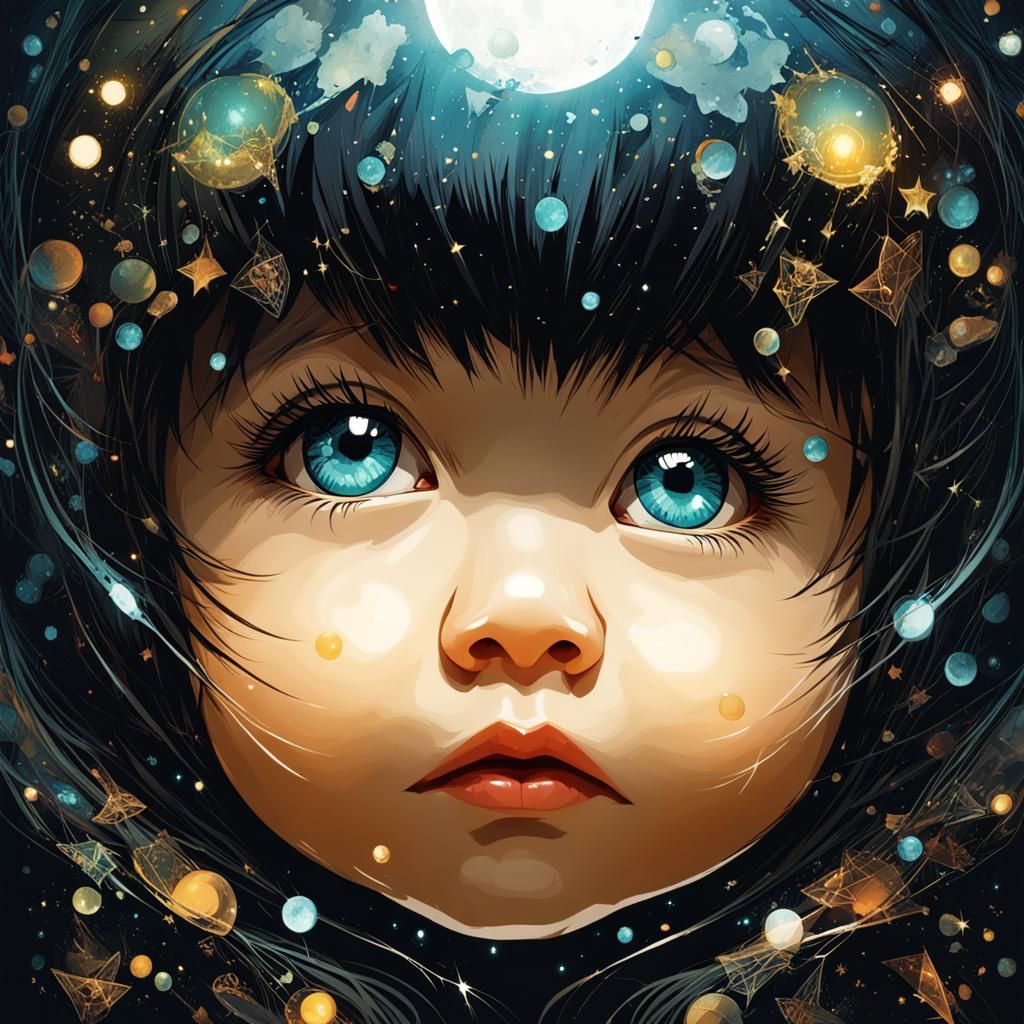 Lucas schaut in die Welt