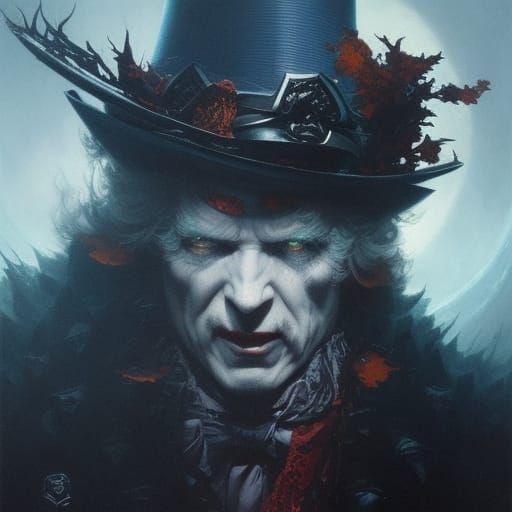 Sinister Mad Hatter in Biopunk Album Art