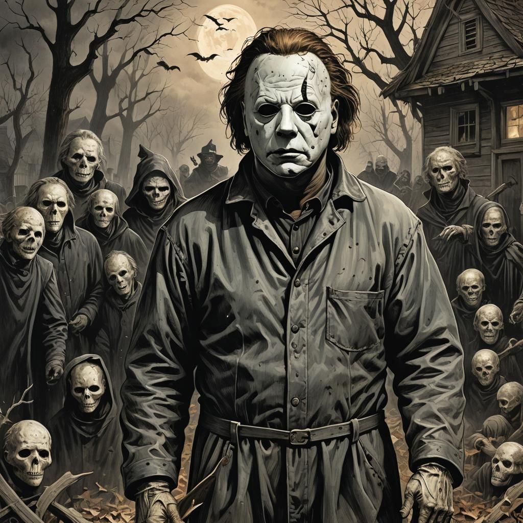 Michael Myers in Horror Style