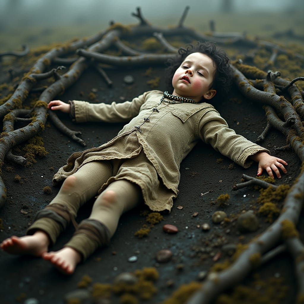 Eerie Bog Child Discovery in Celtic Moors