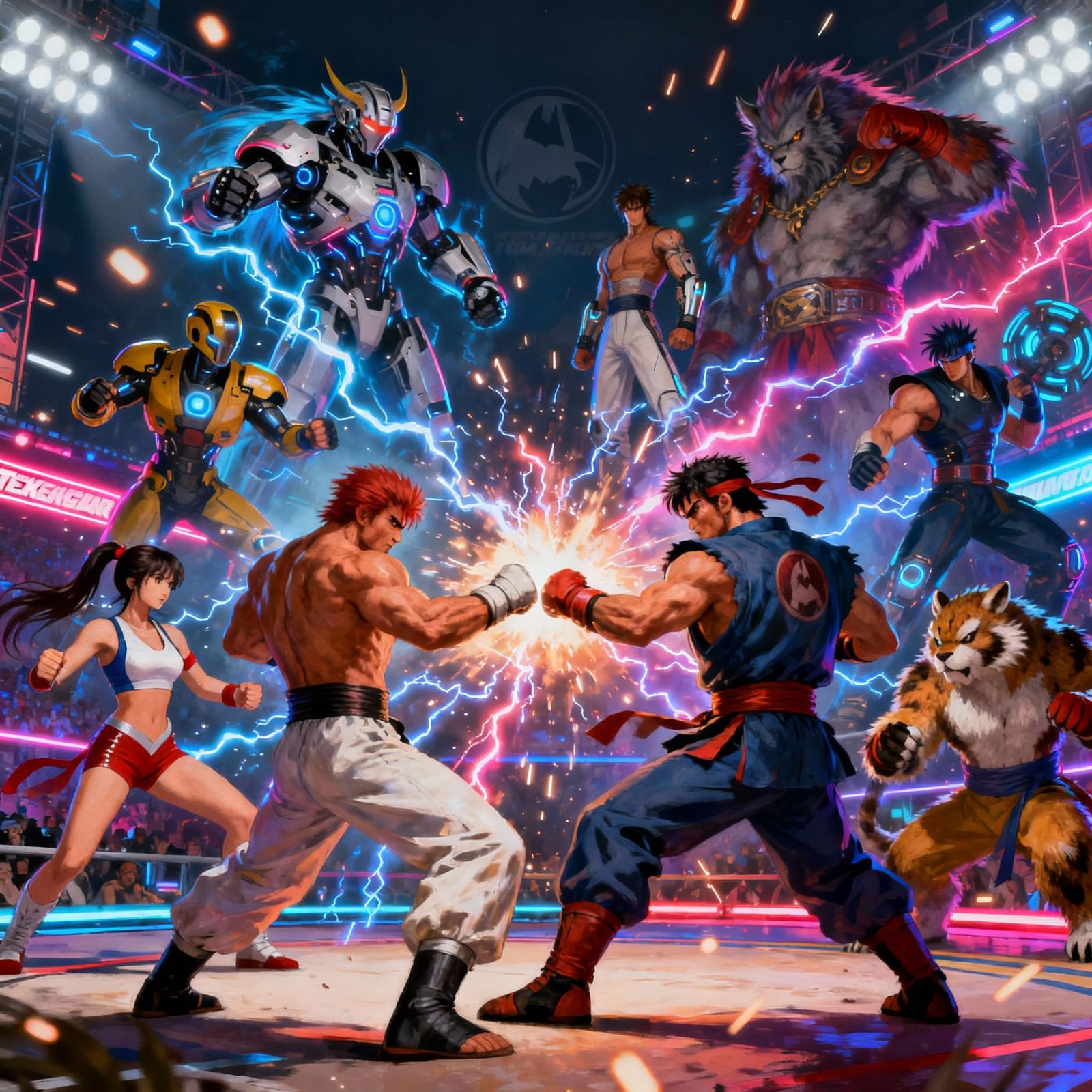 Fighting Game Crossover Tournament with Anthropomorphic Figh...