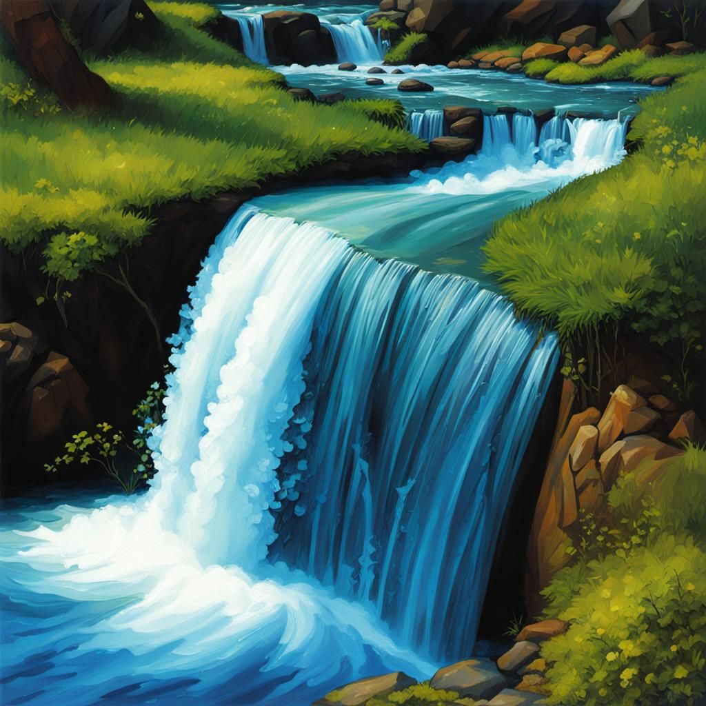 Abstract Ever-Flowing Liquid Concept