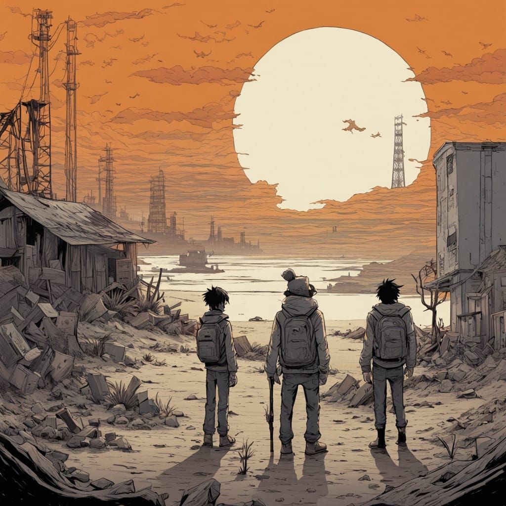 Gorillaz Band Performs in Post-Apocalyptic Beachside Sunset