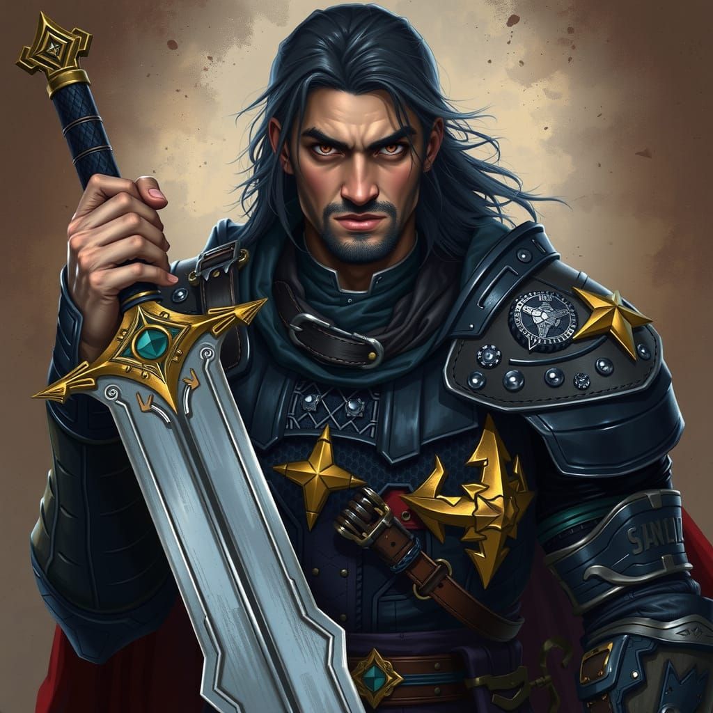 Mysterious Man in a Moment of Contemplation