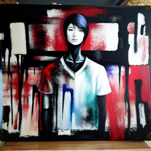 Colorful Encaustic Painting With Rich Texture